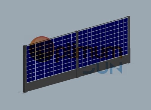 Vertical solar bracket